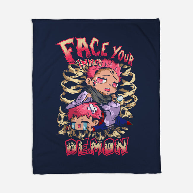 Face Your Inner Demon-None-Fleece-Blanket-barobaro