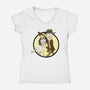 Look Wombat-Womens-V-Neck-Tee-MarianoSan