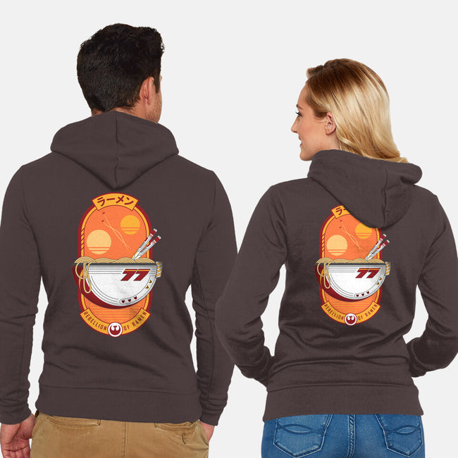 Rebellion Of Ramen-Unisex-Zip-Up-Sweatshirt-sachpica