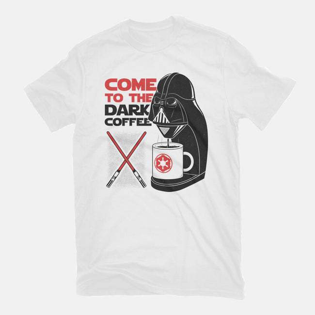 Come To The Dark Coffee-Womens-Basic-Tee-Umberto Vicente