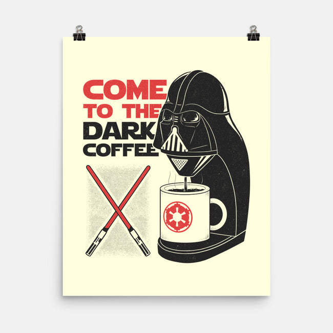 Come To The Dark Coffee-None-Matte-Poster-Umberto Vicente