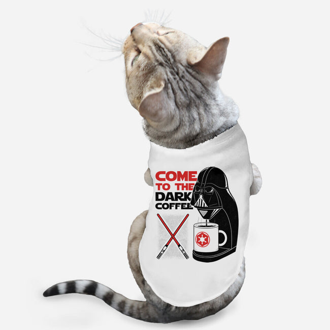 Come To The Dark Coffee-Cat-Basic-Pet Tank-Umberto Vicente