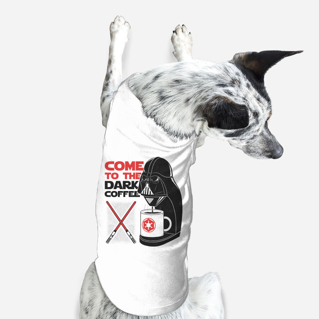 Come To The Dark Coffee-Dog-Basic-Pet Tank-Umberto Vicente