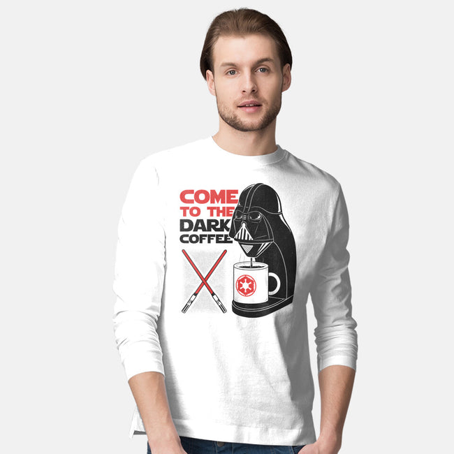 Come To The Dark Coffee-Mens-Long Sleeved-Tee-Umberto Vicente