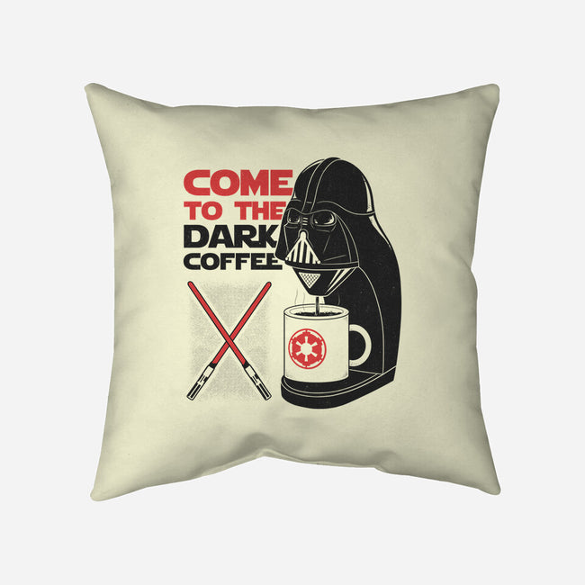 Come To The Dark Coffee-None-Removable Cover w Insert-Throw Pillow-Umberto Vicente