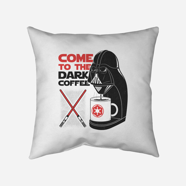 Come To The Dark Coffee-None-Removable Cover-Throw Pillow-Umberto Vicente