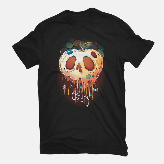 Creepy Apple-Unisex-Basic-Tee-Vallina84