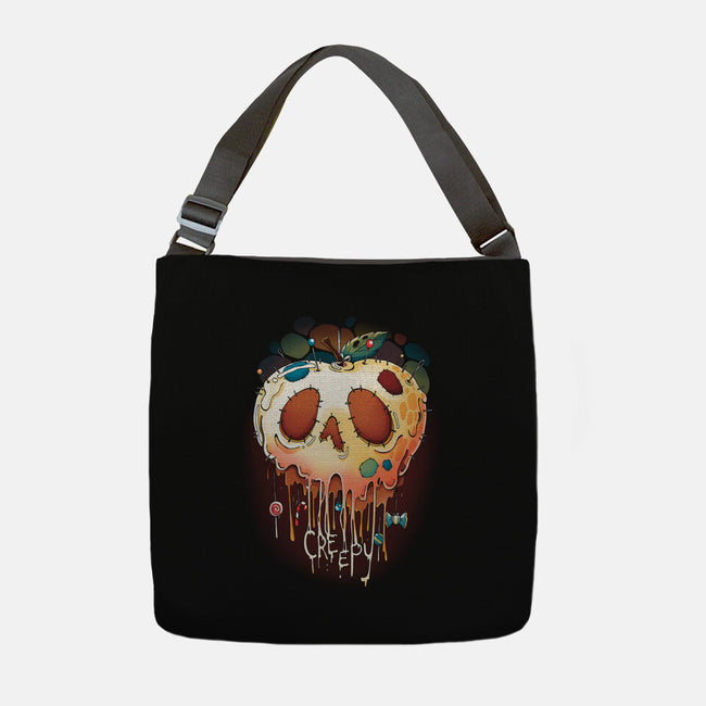 Creepy Apple-None-Adjustable Tote-Bag-Vallina84