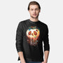 Creepy Apple-Mens-Long Sleeved-Tee-Vallina84