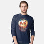 Creepy Apple-Mens-Long Sleeved-Tee-Vallina84