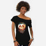 Creepy Apple-Womens-Off Shoulder-Tee-Vallina84