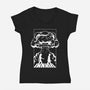 Barbenheimer Road-Womens-V-Neck-Tee-Duardoart