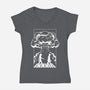 Barbenheimer Road-Womens-V-Neck-Tee-Duardoart