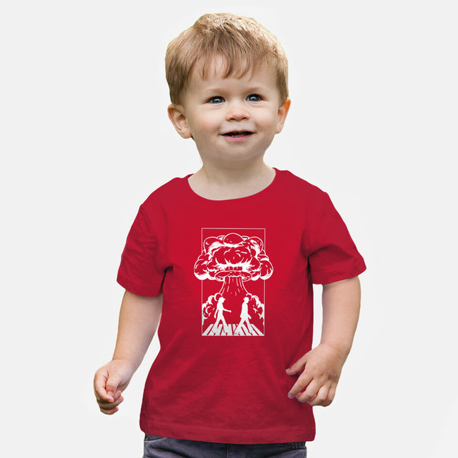 Barbenheimer Road-Baby-Basic-Tee-Duardoart