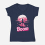 Boom-Womens-V-Neck-Tee-Tronyx79