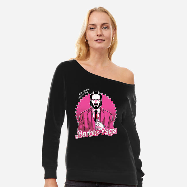 Baba Yaga Doll-Womens-Off Shoulder-Sweatshirt-Studio Mootant