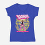 Dark Barbie-Womens-V-Neck-Tee-MarianoSan