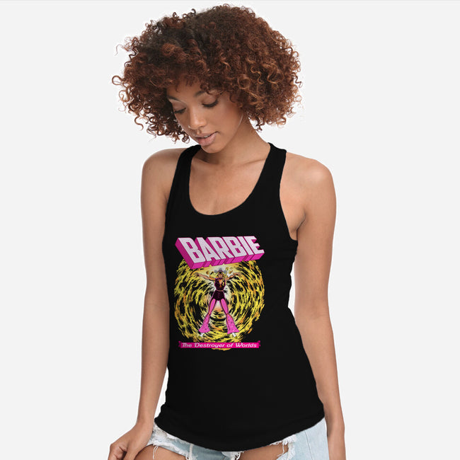 Dark Barbie-Womens-Racerback-Tank-MarianoSan