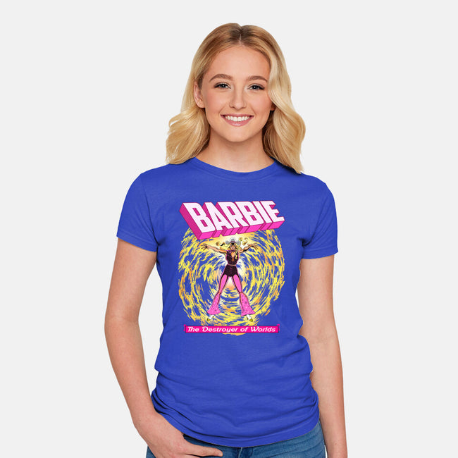 Dark Barbie-Womens-Fitted-Tee-MarianoSan