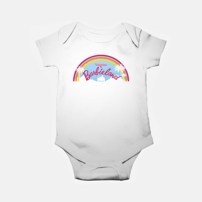Welcome To Barbieland-Baby-Basic-Onesie-Poison90