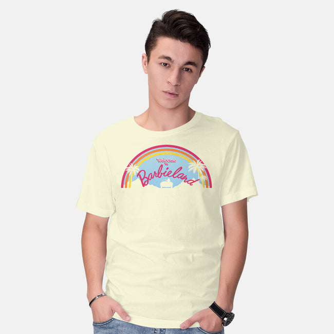 Welcome To Barbieland-Mens-Basic-Tee-Poison90