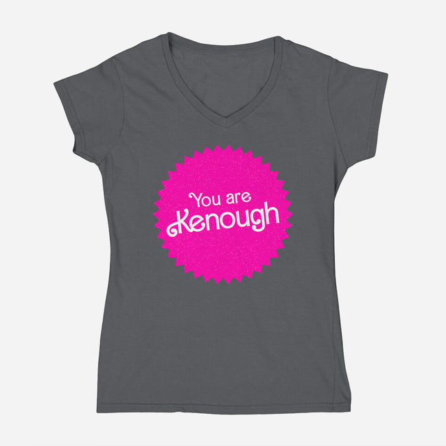 You Are Kenough-Womens-V-Neck-Tee-bomdesignz