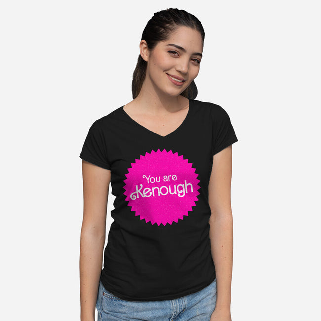 You Are Kenough-Womens-V-Neck-Tee-bomdesignz