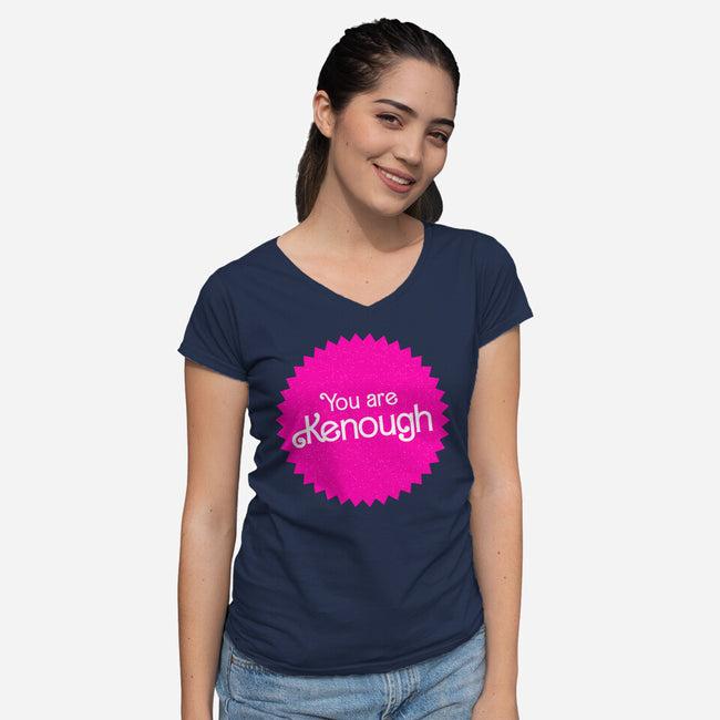 You Are Kenough-Womens-V-Neck-Tee-bomdesignz