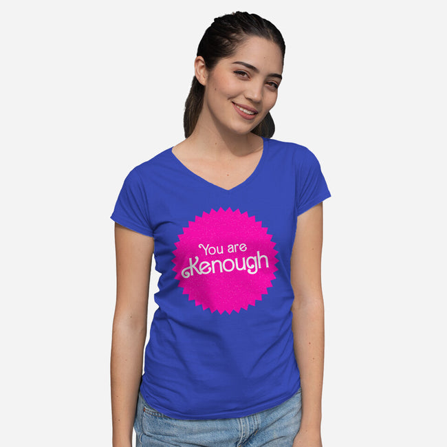 You Are Kenough-Womens-V-Neck-Tee-bomdesignz