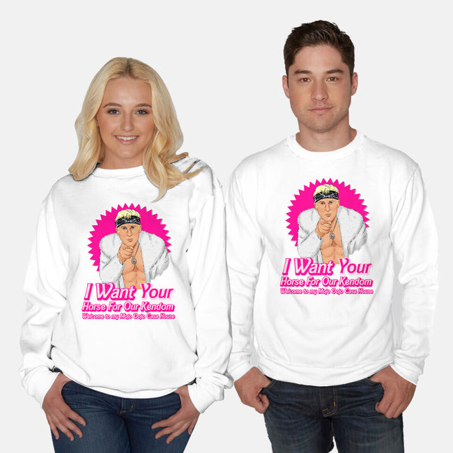 I Want Your Horse-Unisex-Crew Neck-Sweatshirt-MarianoSan