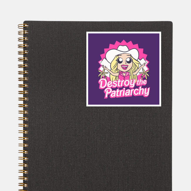 Destroy The Patriarchy-None-Glossy-Sticker-Aarons Art Room