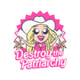 Destroy The Patriarchy-Womens-V-Neck-Tee-Aarons Art Room