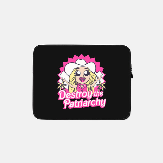 Destroy The Patriarchy-None-Zippered-Laptop Sleeve-Aarons Art Room