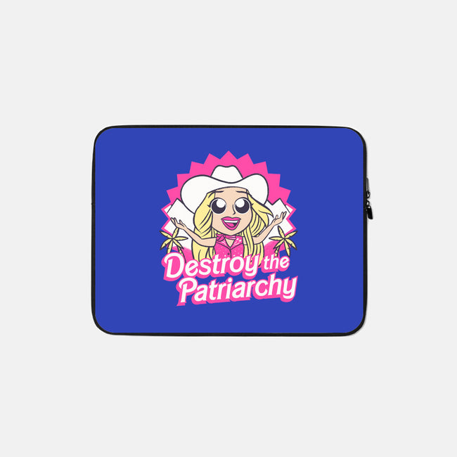 Destroy The Patriarchy-None-Zippered-Laptop Sleeve-Aarons Art Room