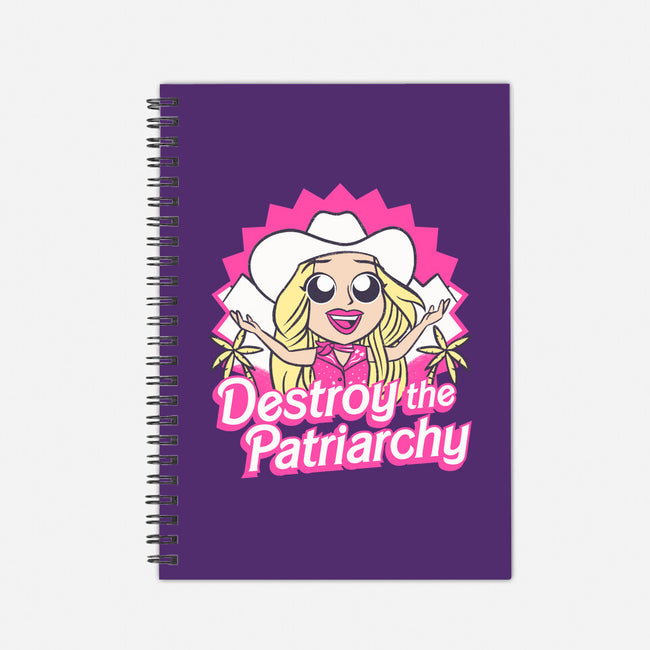 Destroy The Patriarchy-None-Dot Grid-Notebook-Aarons Art Room