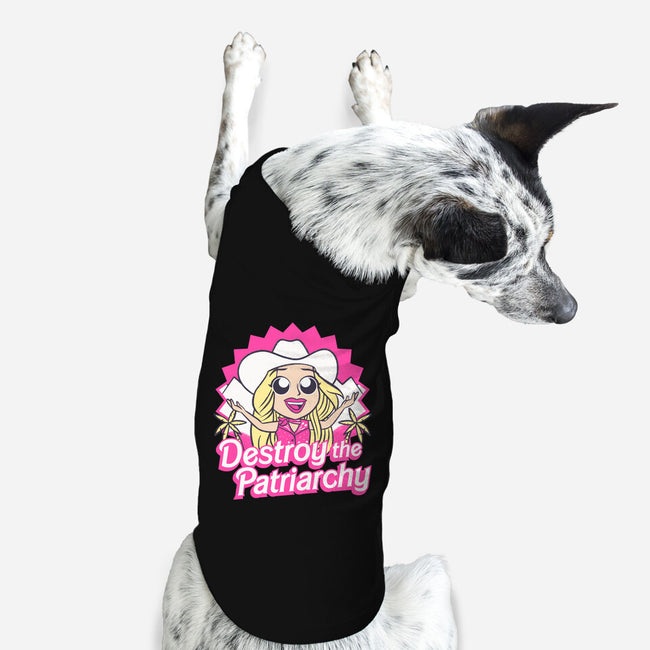 Destroy The Patriarchy-Dog-Basic-Pet Tank-Aarons Art Room