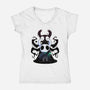 Knight Creature-Womens-V-Neck-Tee-AqueleJutsu