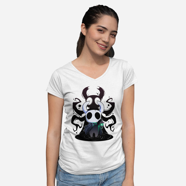 Knight Creature-Womens-V-Neck-Tee-AqueleJutsu