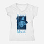 Science Is The Real Magic-Womens-V-Neck-Tee-sachpica