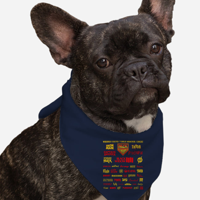 Memorial Concert-Dog-Bandana-Pet Collar-Retro Review