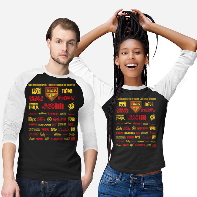 Memorial Concert-Unisex-Baseball-Tee-Retro Review