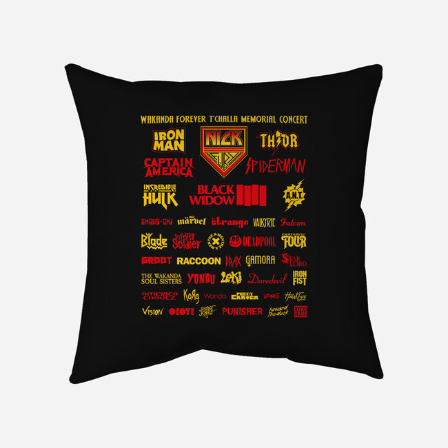 Memorial Concert-None-Removable Cover w Insert-Throw Pillow-Retro Review