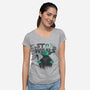 Peace Not War-Womens-V-Neck-Tee-CappO