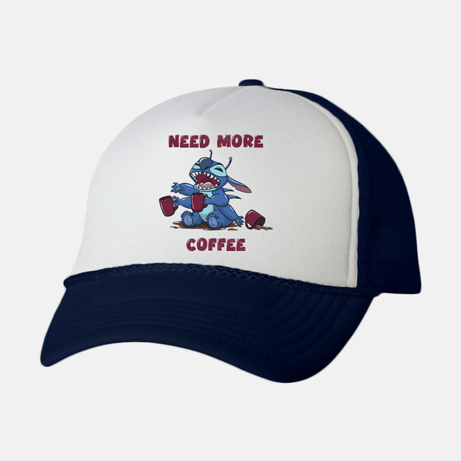 Need More Coffee-Unisex-Trucker-Hat-Claudia