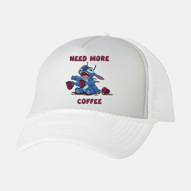 Need More Coffee-Unisex-Trucker-Hat-Claudia
