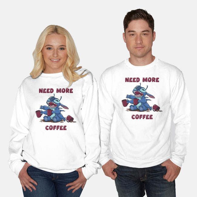 Need More Coffee-Unisex-Crew Neck-Sweatshirt-Claudia