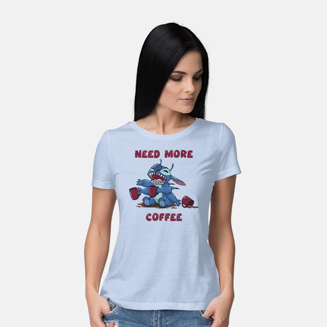 Need More Coffee-Womens-Basic-Tee-Claudia