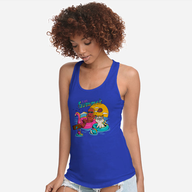 I Am Summer-Womens-Racerback-Tank-leepianti