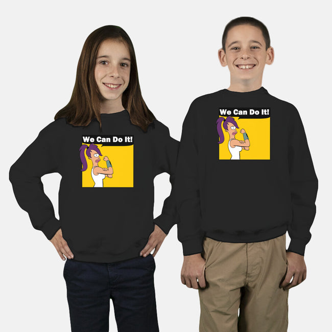 We Can Do It-Youth-Crew Neck-Sweatshirt-intheo9