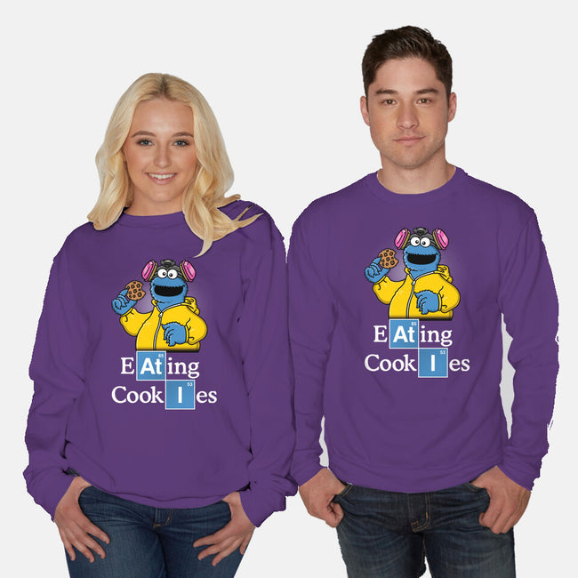 Eating Cookies-Unisex-Crew Neck-Sweatshirt-Barbadifuoco